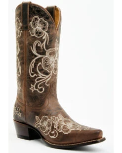 Shyanne Women's Lasy Floral Embroidered Western Boots - Snip Toe -Shyanne 2000378396 200 P1