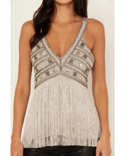 Shyanne Women's Beaded Fringe Halter Top -Shyanne 2000380665 085 P4
