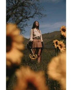 Shyanne Women's Faux Suede RuffleĀ Skirt